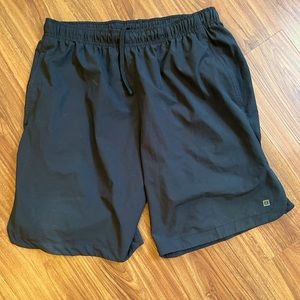 Black Layer 8 athletics shorts